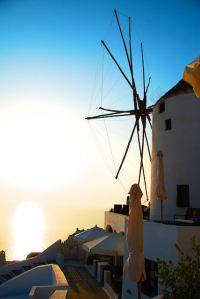 Windmill, Santorini Greece